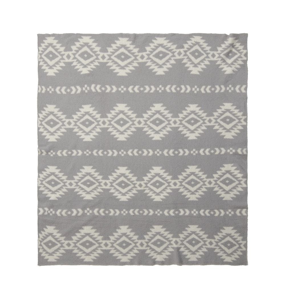 Carstens Inc. Hazy Grey Stretchy Throw Blanket, 50-In x 60-In