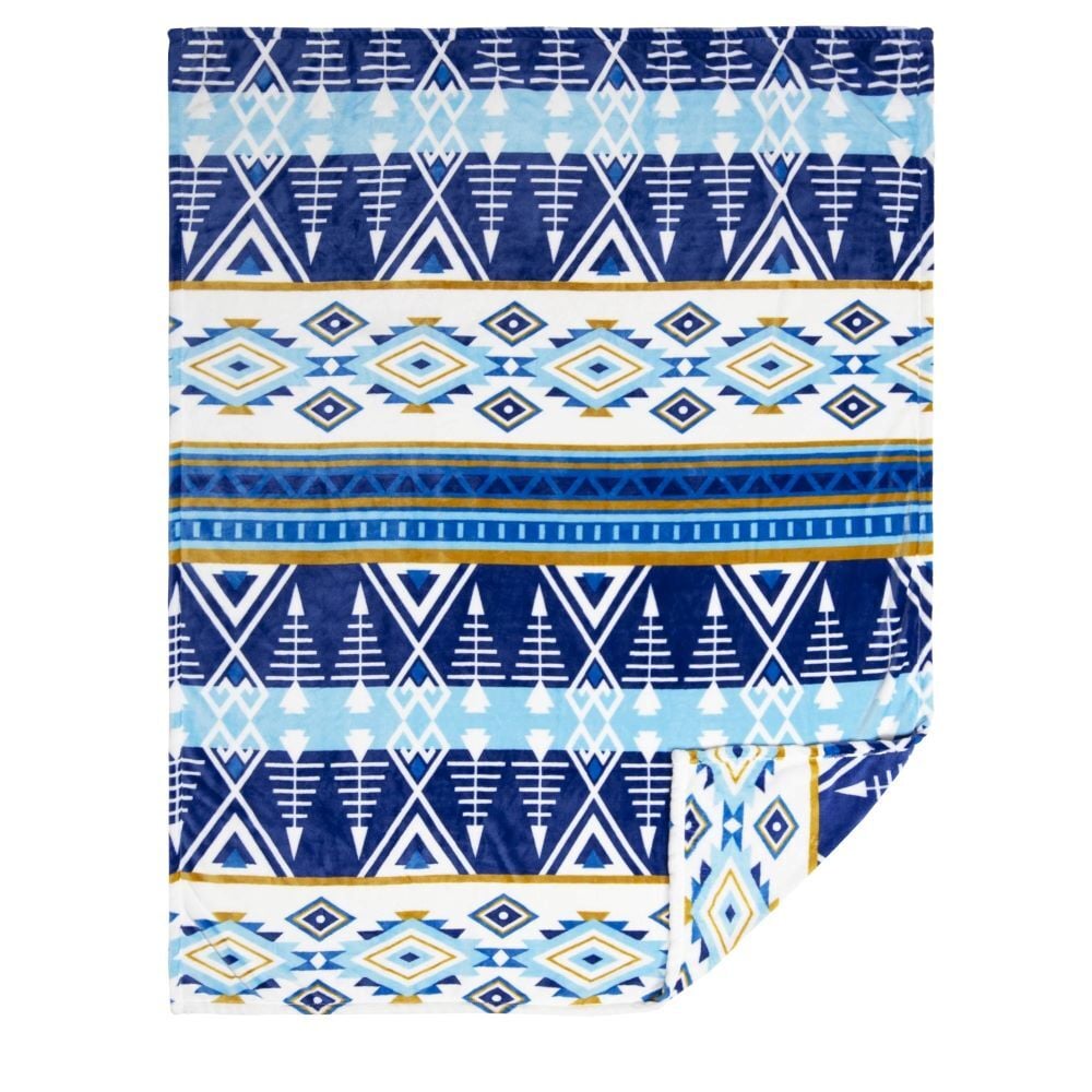 Carstens Inc. Open Sky Heavy Plush Throw Blanket, 54-In x 68-In