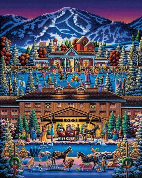 Dowdle Sun Valley Holiday Personal Puzzle, 210-Pc