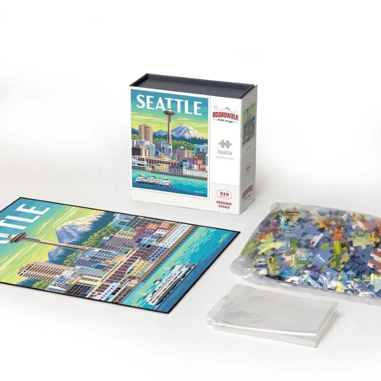 Boardwalk Puzzle Company Seattle Personal Puzzle, 210-Pc