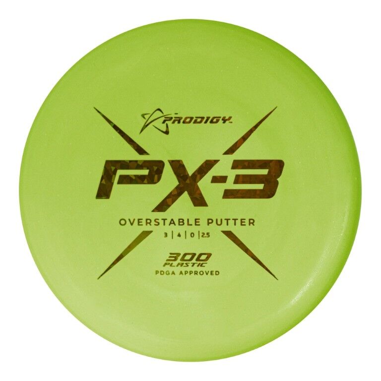 Prodigy Disc PX-3 300 Plastic Overstable Putter Assorted Colors, 174-g