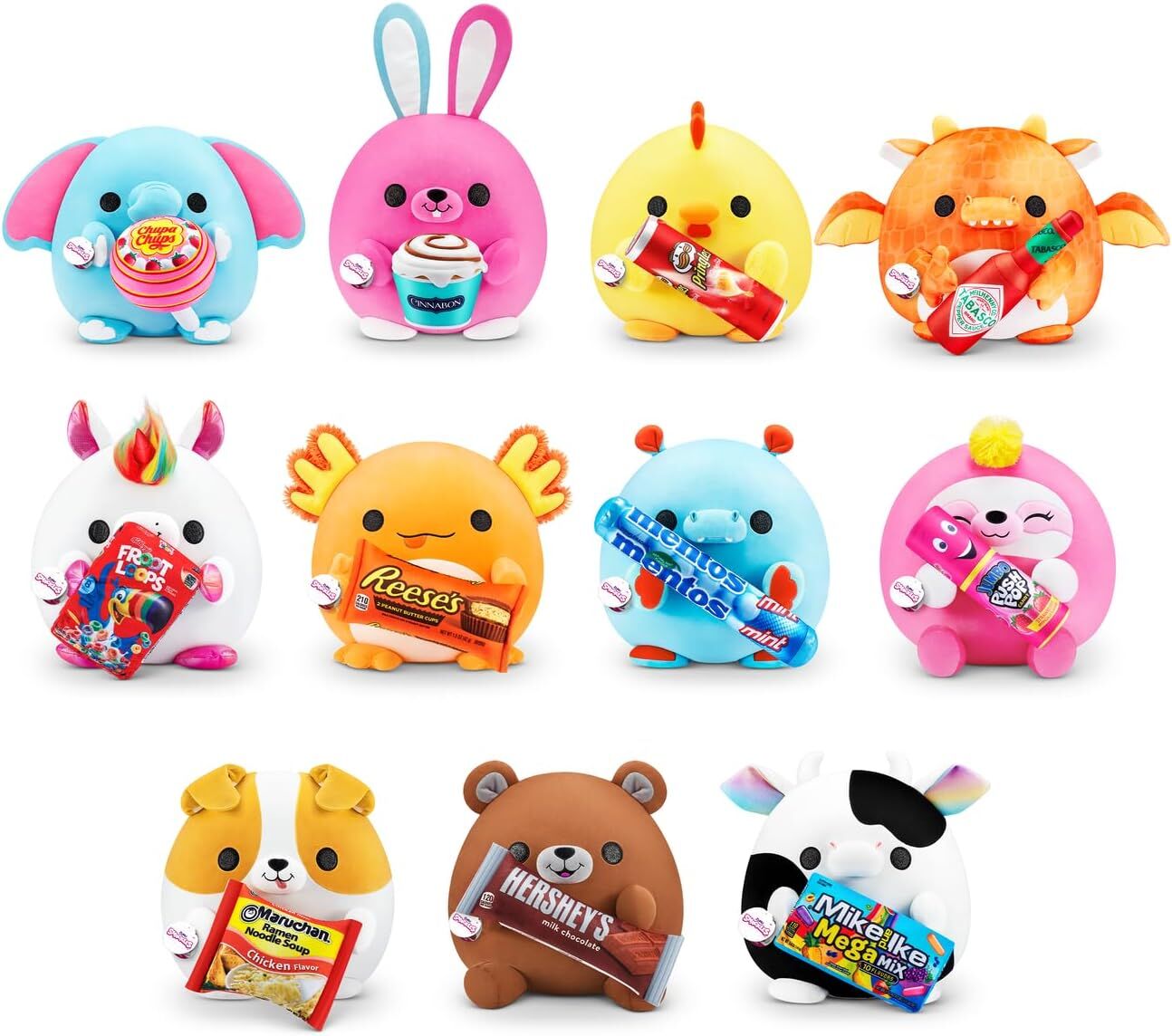 Snackles Surprise Plush Toy Assortment, 14-In