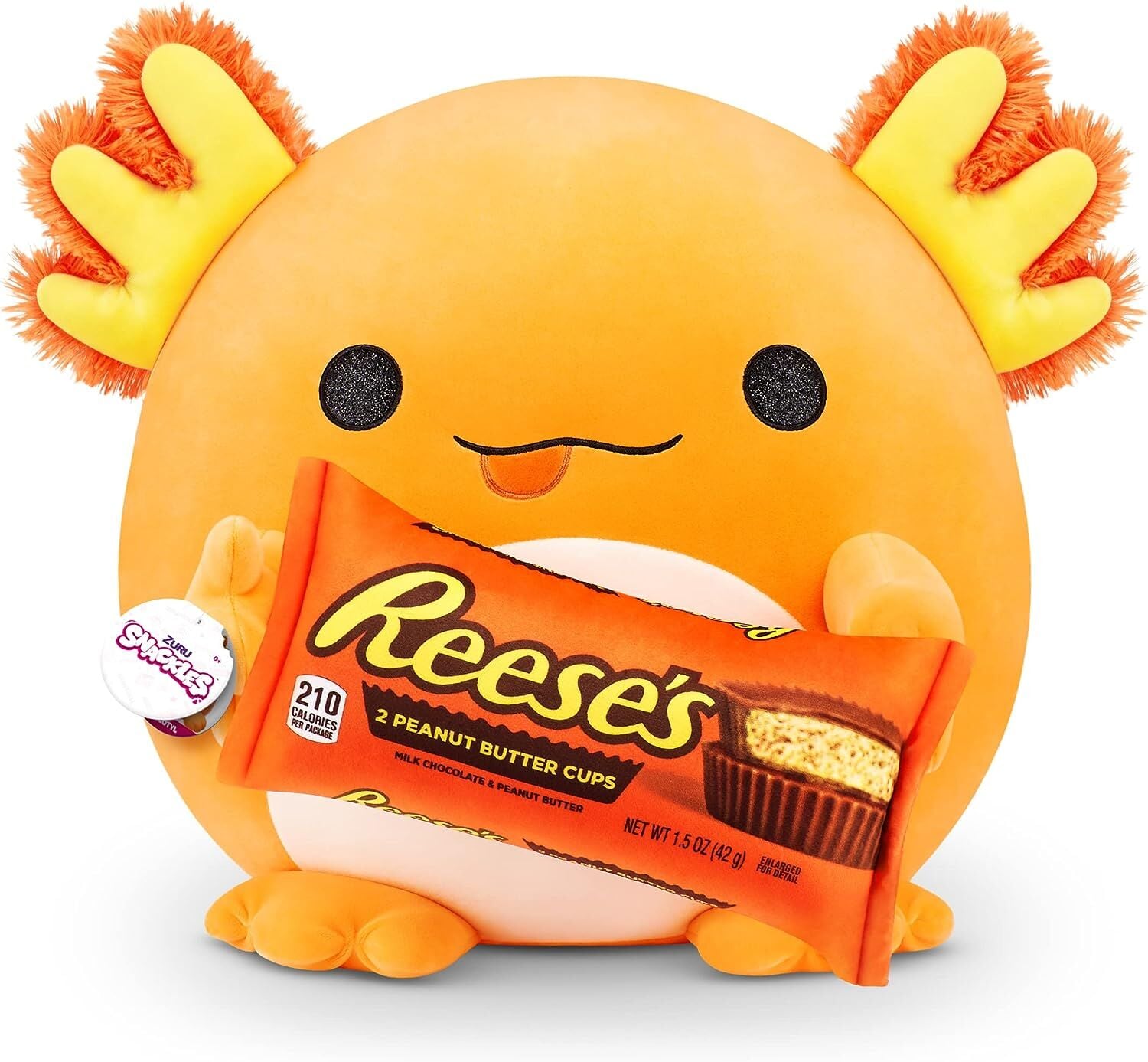 Zuru Snackles Series 1 Random Surprise Snackle Plush With Snack, 14-In