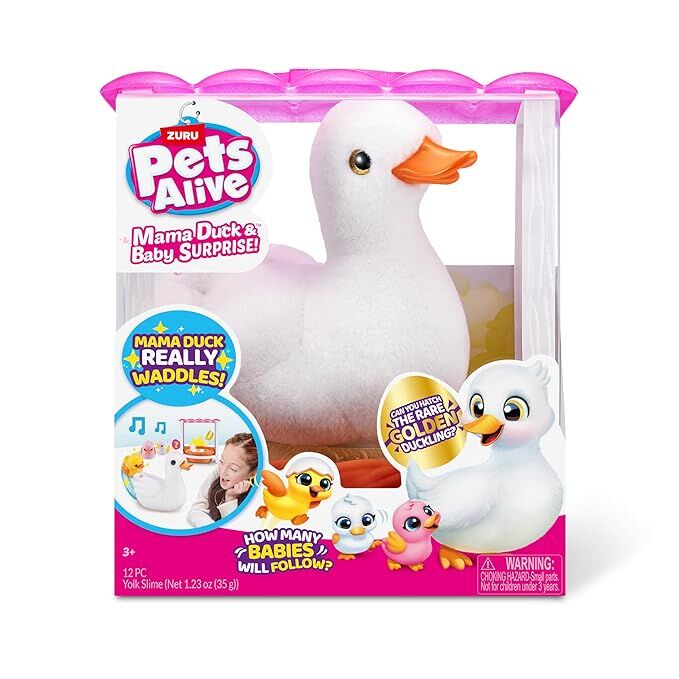 Zuru Pets Alive Mama Duck with4 Surprise Eggs
