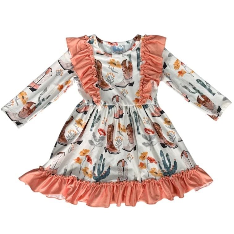 Shea Baby Kids' Cactus Ruffle Dress