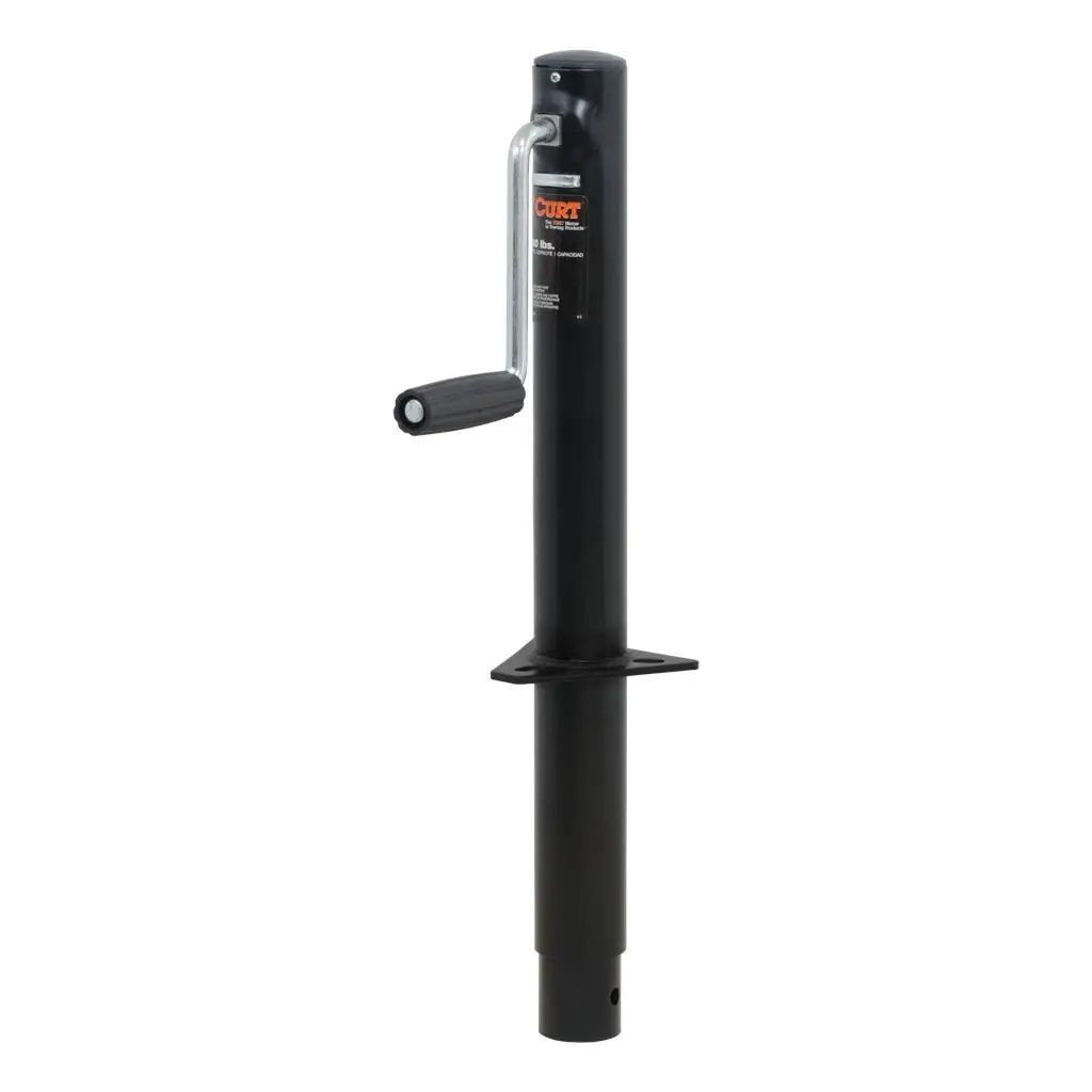 Curt A-Frame Jack with Side Handle, 2000-Lb, 14-1/2-In Travel