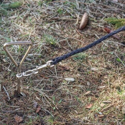 Titan Dog Tie Out Stake for Hard Soil, 20-In