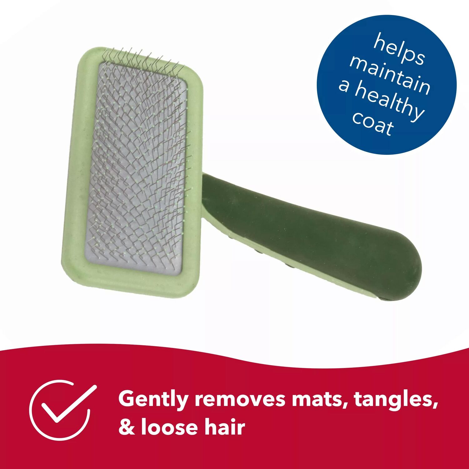 Safari Dog Soft Slicker Brush, 6.5 X 2.5-In