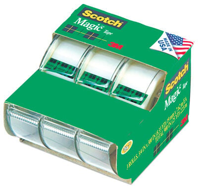Scotch Invisible Magic Tape, 3/4-In X 300-In, 3-Pk