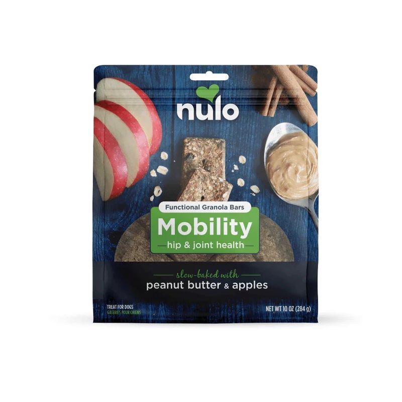 Nulo Mobility Hip & Joint Health Functional Granola Bars For Dogs, 10-Oz