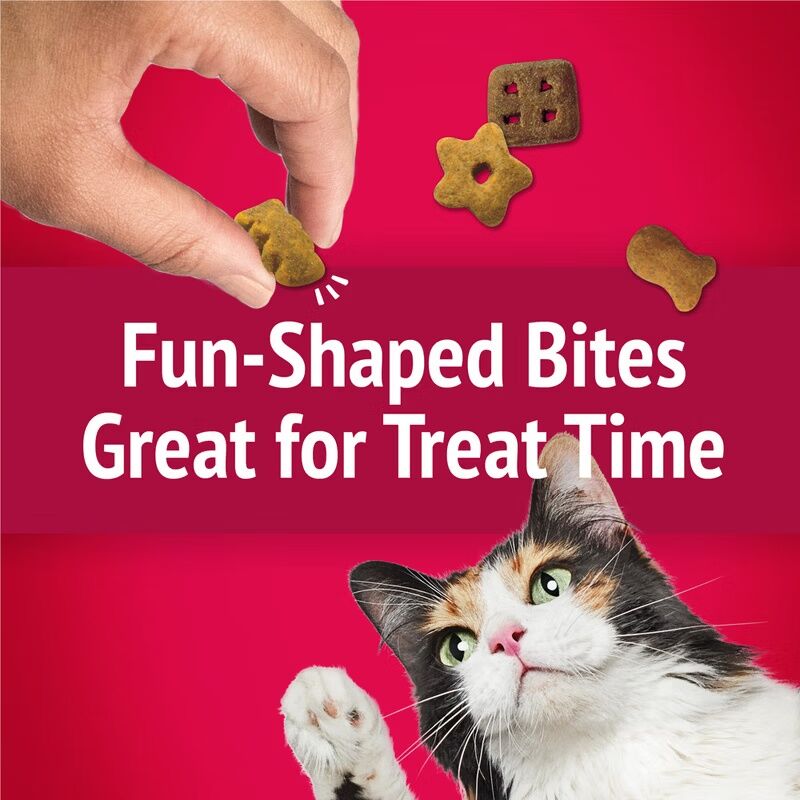 Friskies Party Mix Mixed Grill Crunch With Chicken & Flavors Of Beef & Salmon Cat Treats, 2.1-OZ
