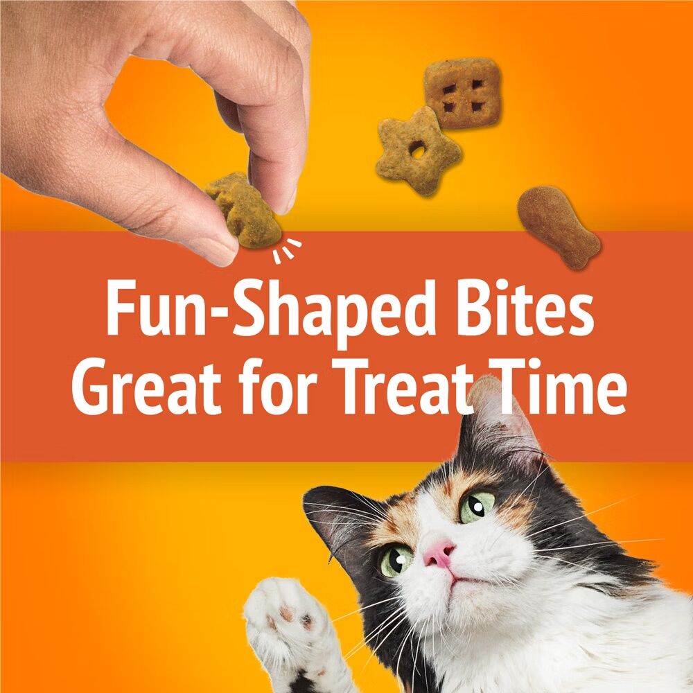 Friskies Party Mix Original Crunch With Chicken & Flavors Of Liver & Turkey Cat Treats, 2.1-Oz