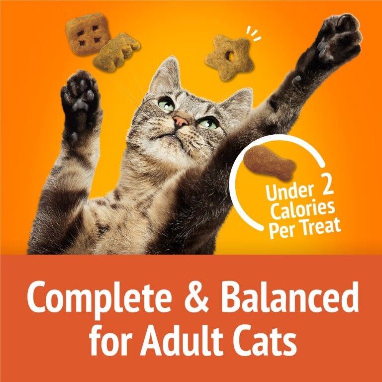 Friskies Party Mix Original Crunch With Chicken & Flavors Of Liver & Turkey Cat Treats, 2.1-Oz