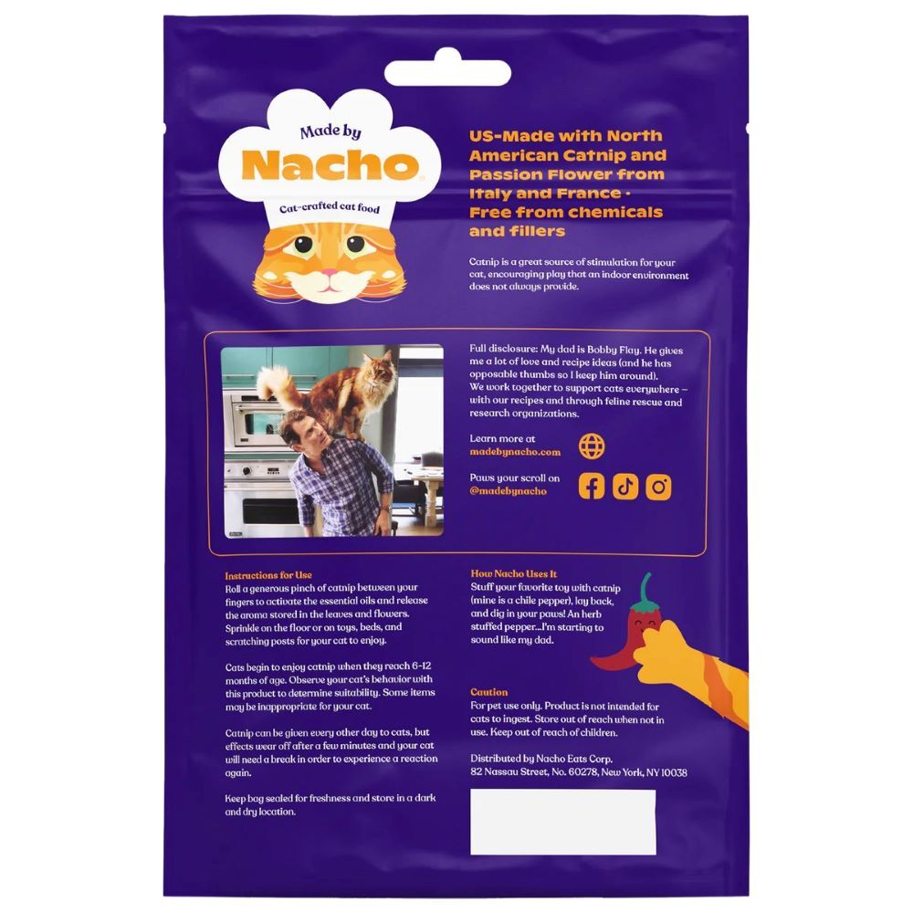Made by Nacho Catnip & Passion Flower Blend Cat Treats, 2-Oz