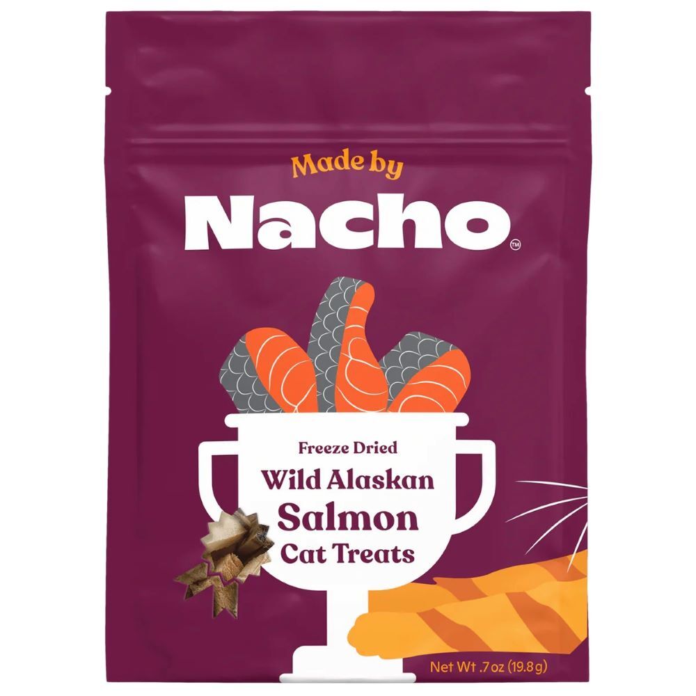 Made By Nacho Freeze-Dried Wild Alaskan Salmon Cat Treats, 0.7-Oz