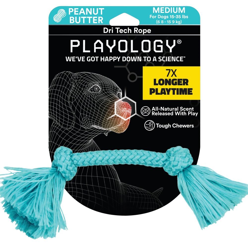Playology Medium Peanut Butter Dri-Tech Rope