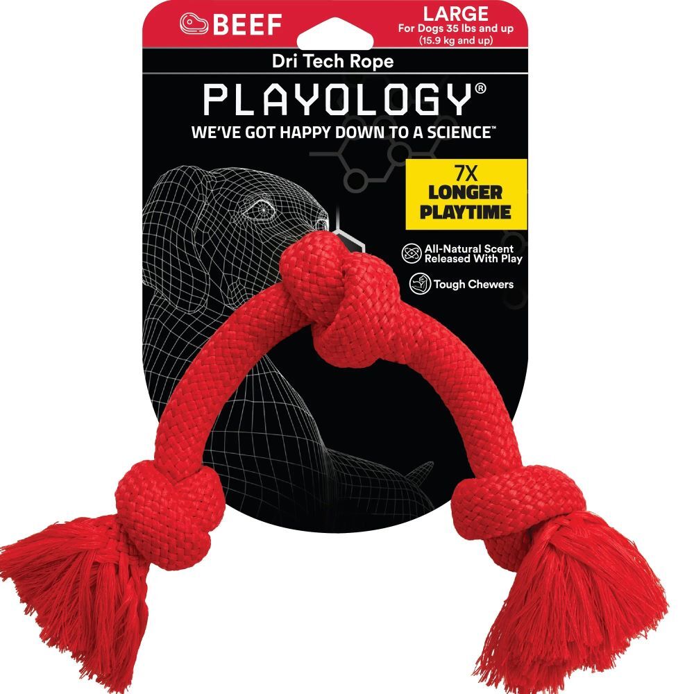 Playology Large Beef Dri-Tech Rope