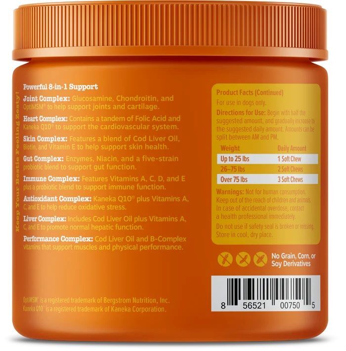 Zesty Paws 8-In-1 Multivitamin Chicken Bites for Dogs, 90-Ct