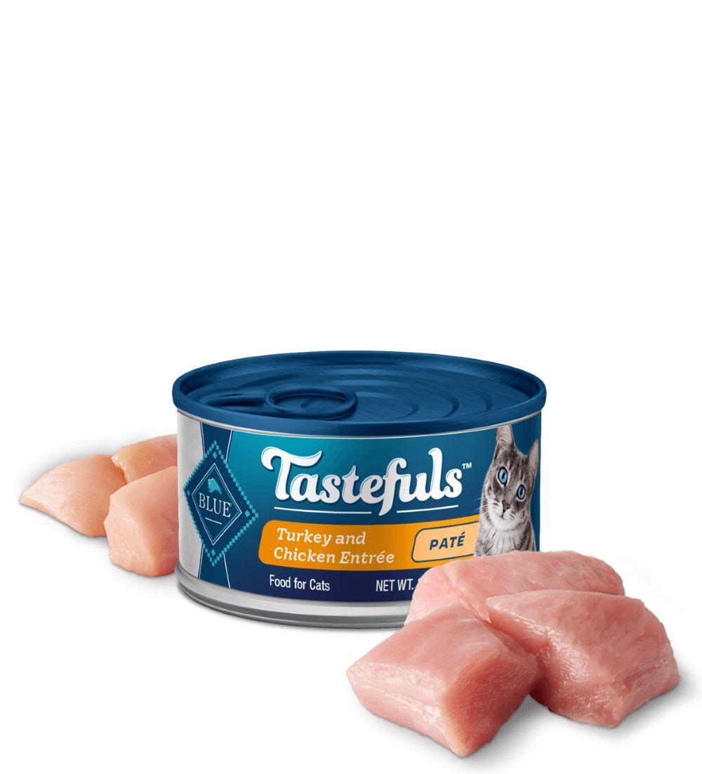 Blue Buffalo Tastefuls Turkey and Chicken Paté Cat Food, 5.5-Oz