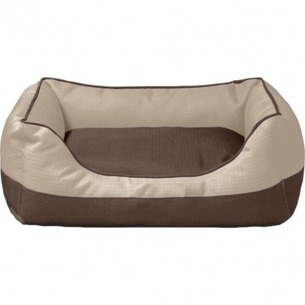 Sleep Zone Light Brown/Chocolate Dog Bed, 20-In