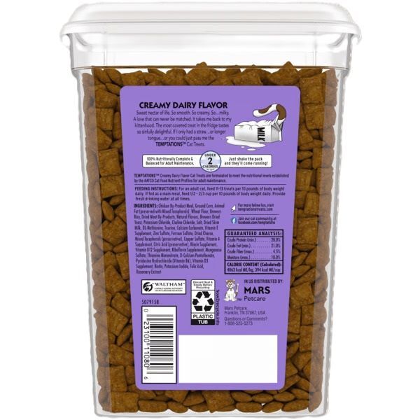 Temptations Creamy Dairy Flavor Cat Treats, 16-Oz