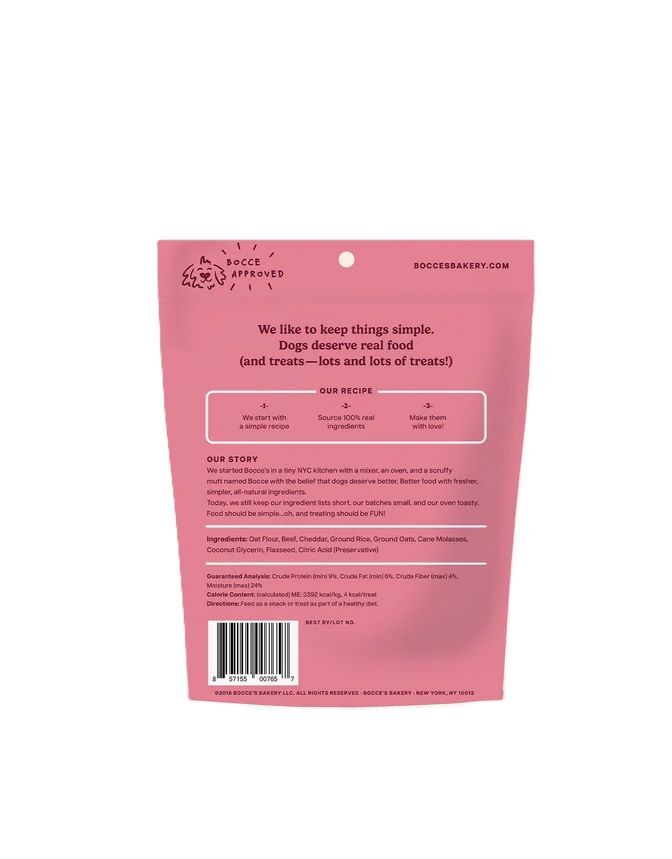 Bocce's Bakery Say Moo Training Bits Dog Treats, 6-Oz