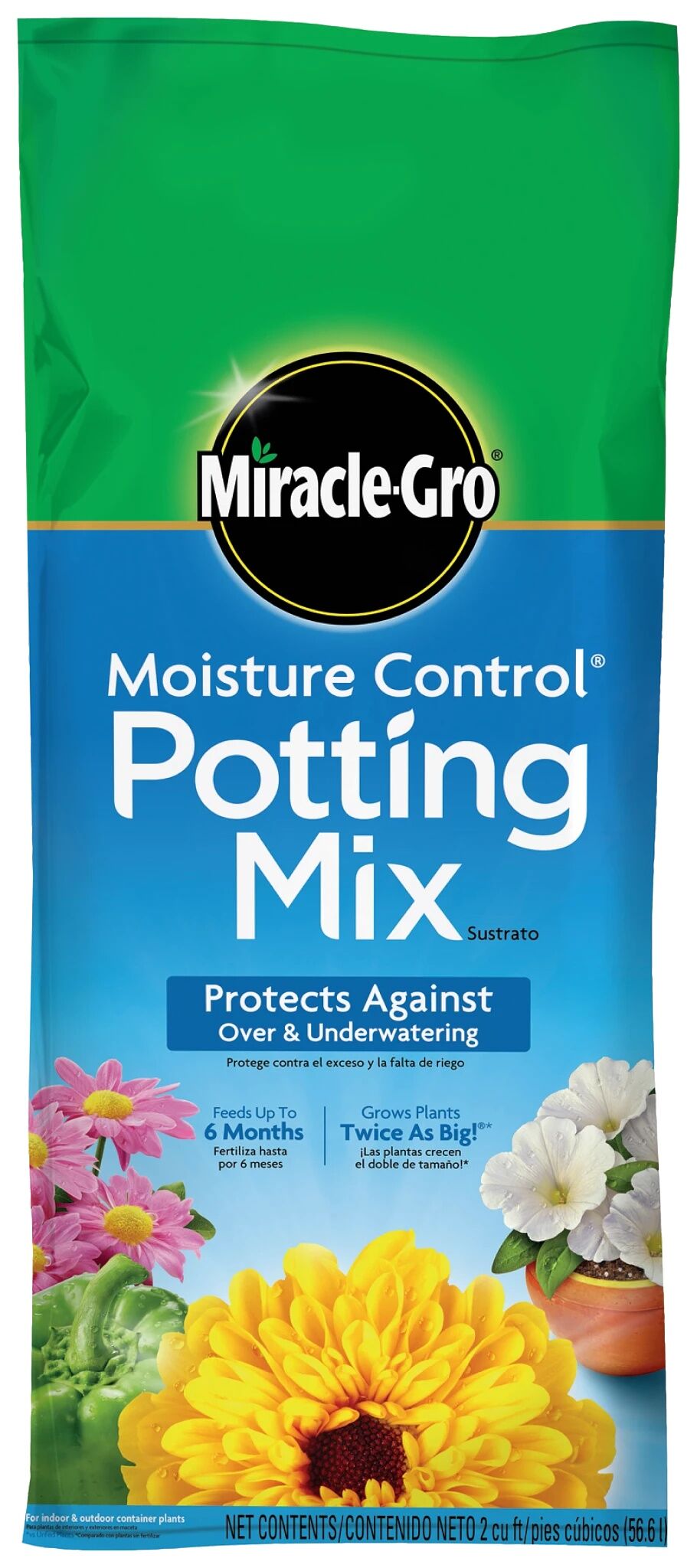 Miracle-Gro Moisture Control Garden Soil Potting Mix, 2-Cu Ft