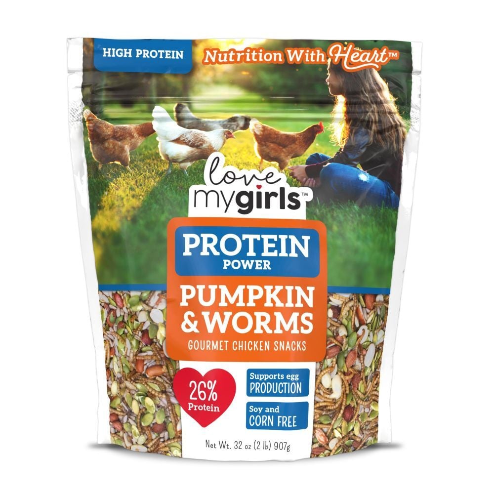 Love My Girls Pumpkin & Worms Gourmet Chicken Snacks, 2-Lb