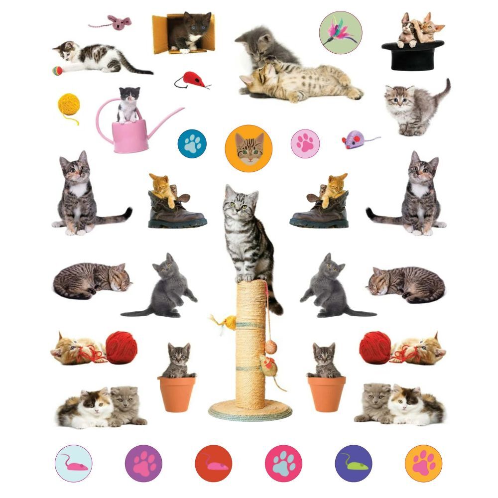 Workman Publishing Eyelike Sticker Kittens