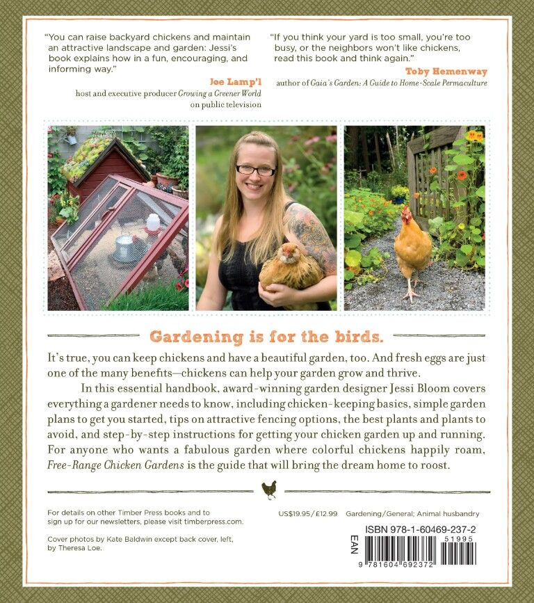 Timber Press Free-Range Chicken Gardens Paperback By Jessi Bloom