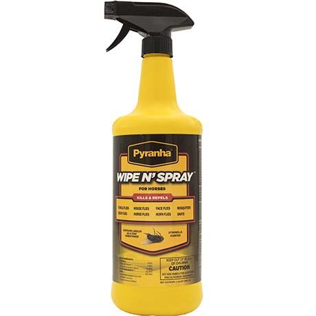 Pyranha Wipe N' Spray Fly Repellant - 32 oz