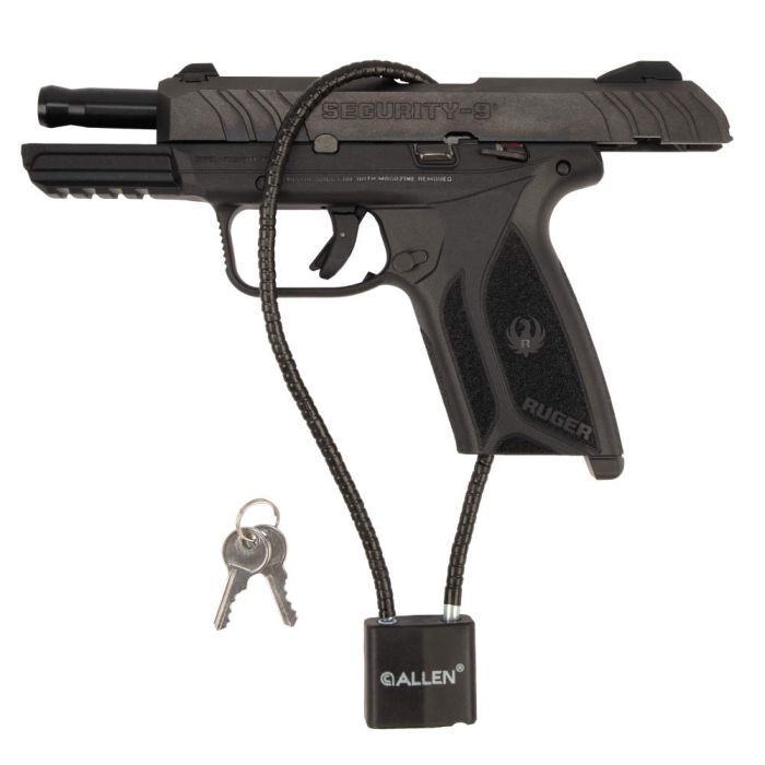 Allen Black Cable Lock, 15-In