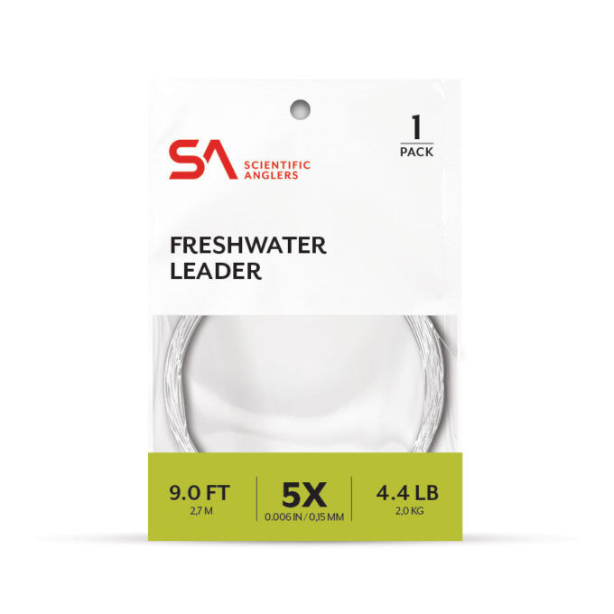 Freshwater Nylon Tapered Trout Leader, 2X, 9-Ft