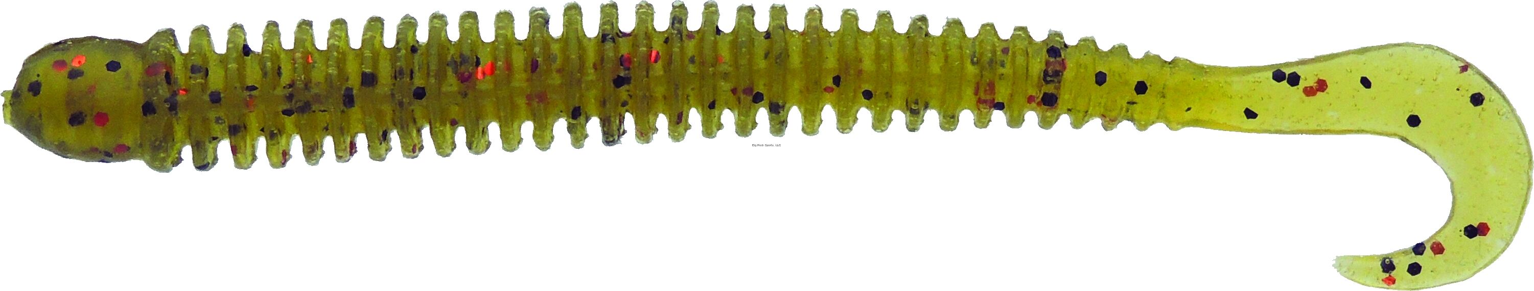 Jerry’s Lures Pumpkin Black And Copper Mf Saturn Worm Soft Bait, 4-In