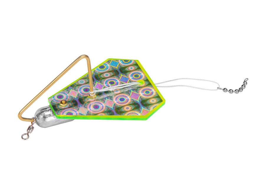 E-Z Tackle 5987 E-Z Diver Delta Chartreuse Disco