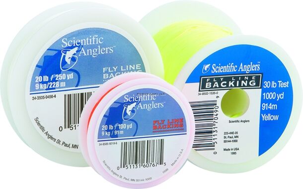 Scientific Anglers Dacron Backing Yellow Fishing Line, 20-Lb, 250-Yd