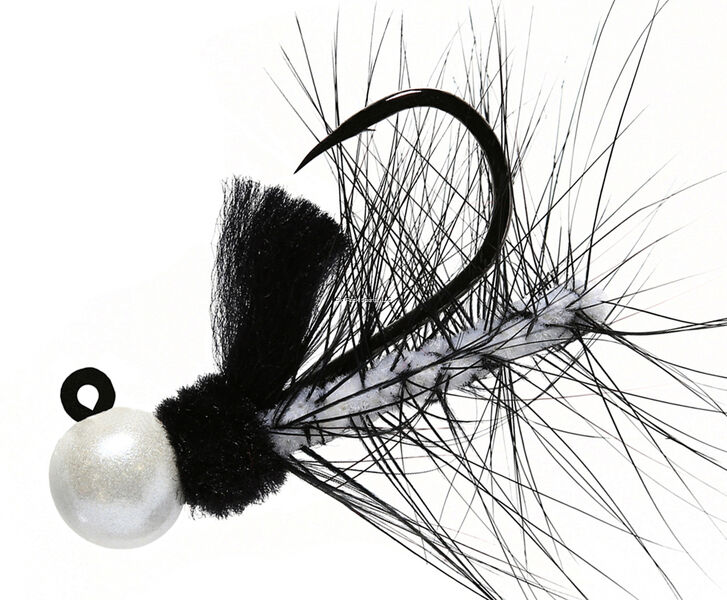 Aerojig Black Hackle Jig #80, 1/4-Oz