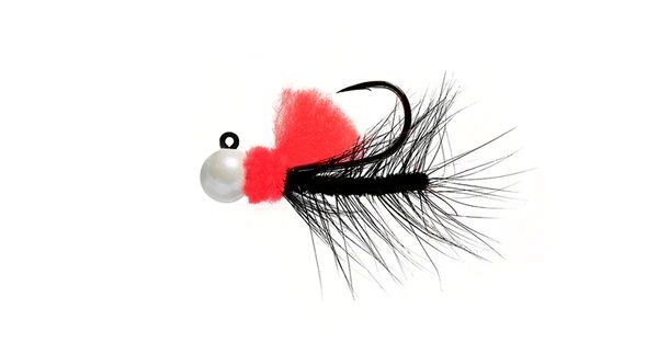 Hawken Fishing Aerojig Nightmare Glow White Head Steelhead Jig, 1/8-Oz