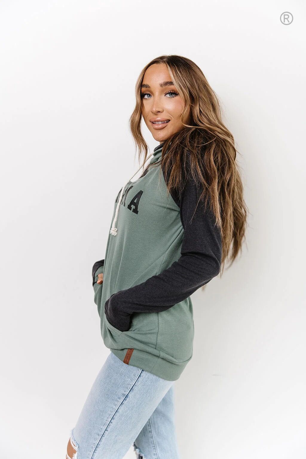 Women's DoubleHood® Sweatshirt in Mama Sea Green