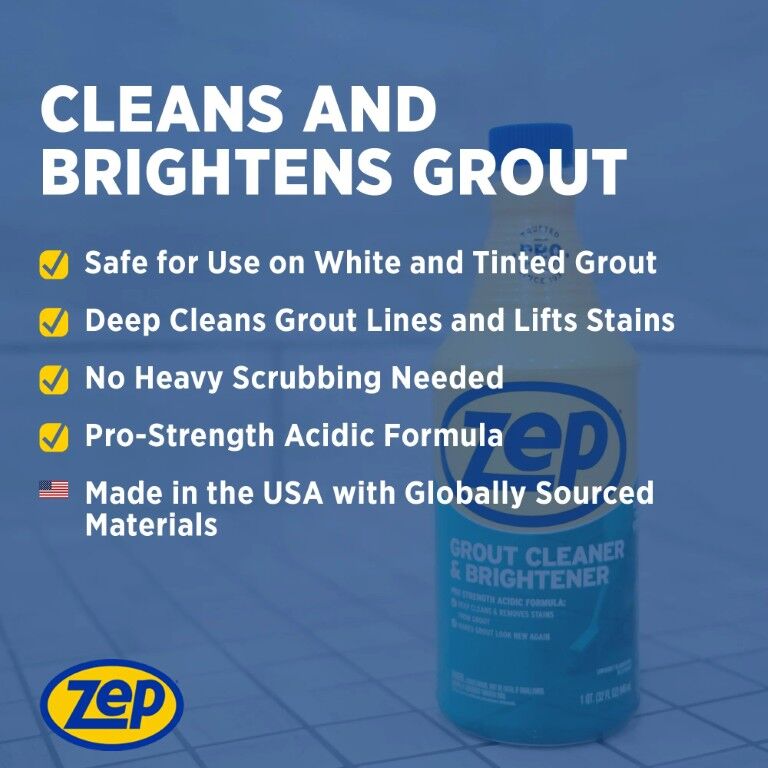 Zep Grout Cleaner & Brightener, 32-Oz