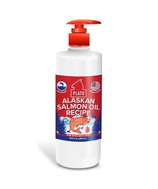 Plato Alaskan Salmon Oil Recipe Kibble Topper, 15.5-Oz