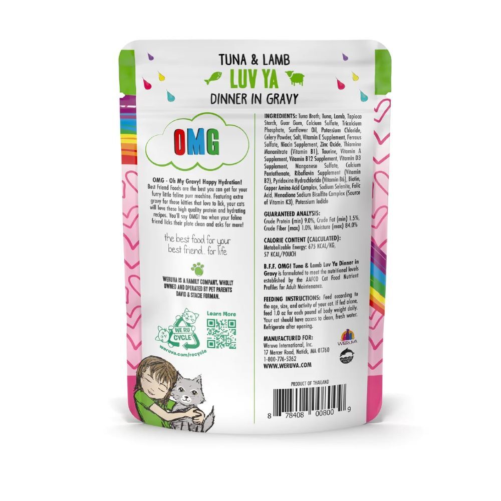 3oz Bff Luv Yas Grain Free Cat Pouch Wet Cat Food