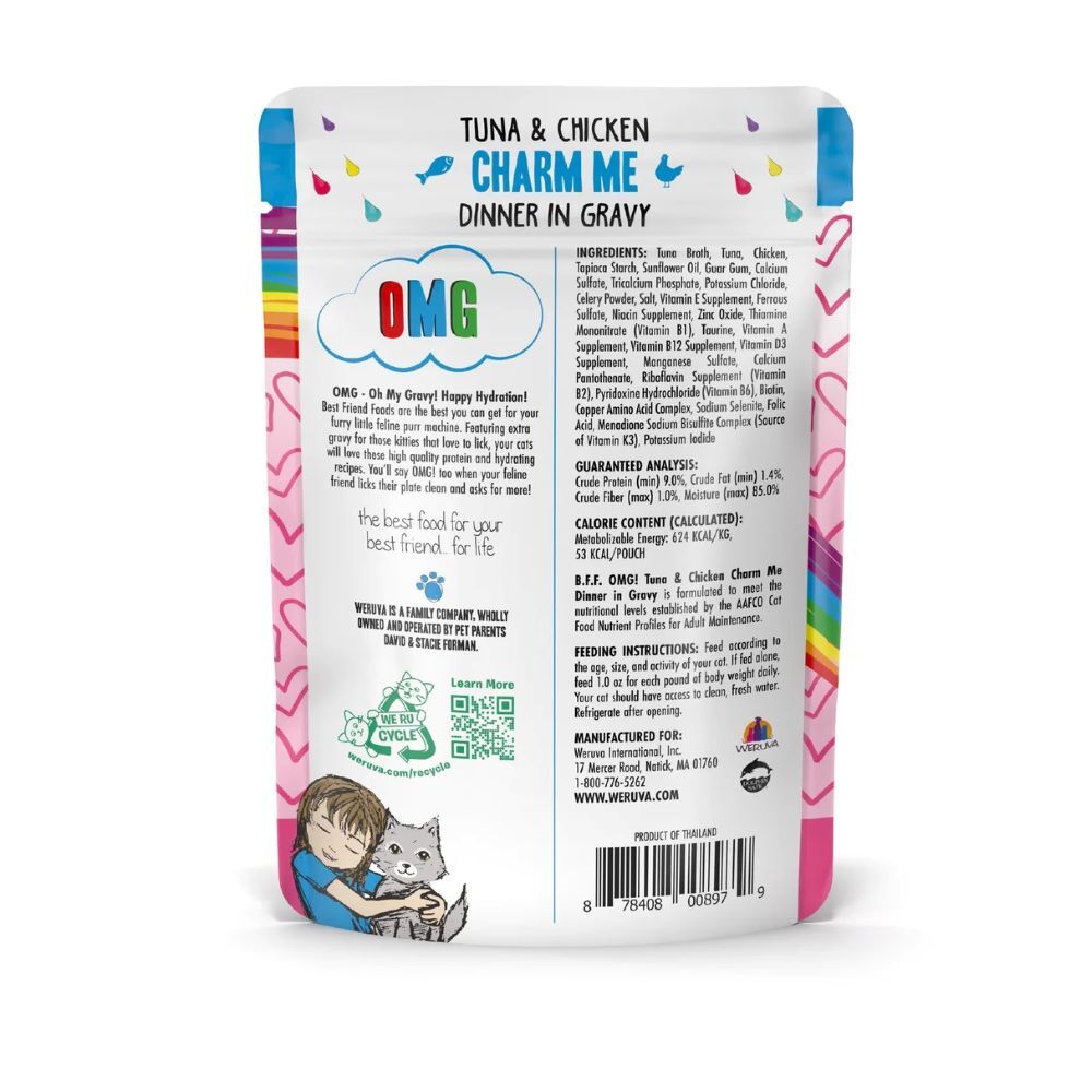 3oz Bff Charm Me Grain Free Cat Pouch Wet Cat Food