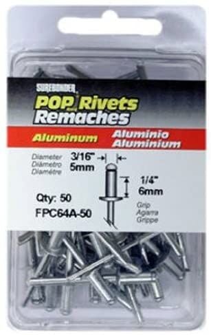 Fpc 50Pk Med Alu Rivet