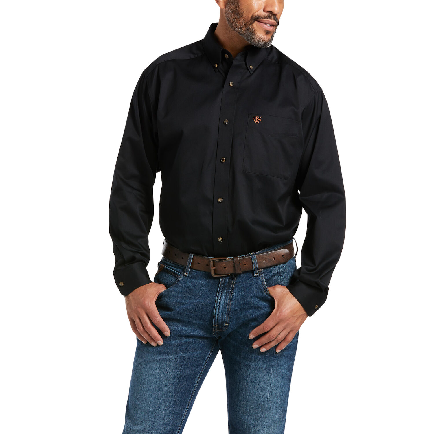 Ariat Men's Solid Twill Classic Fit Shirt