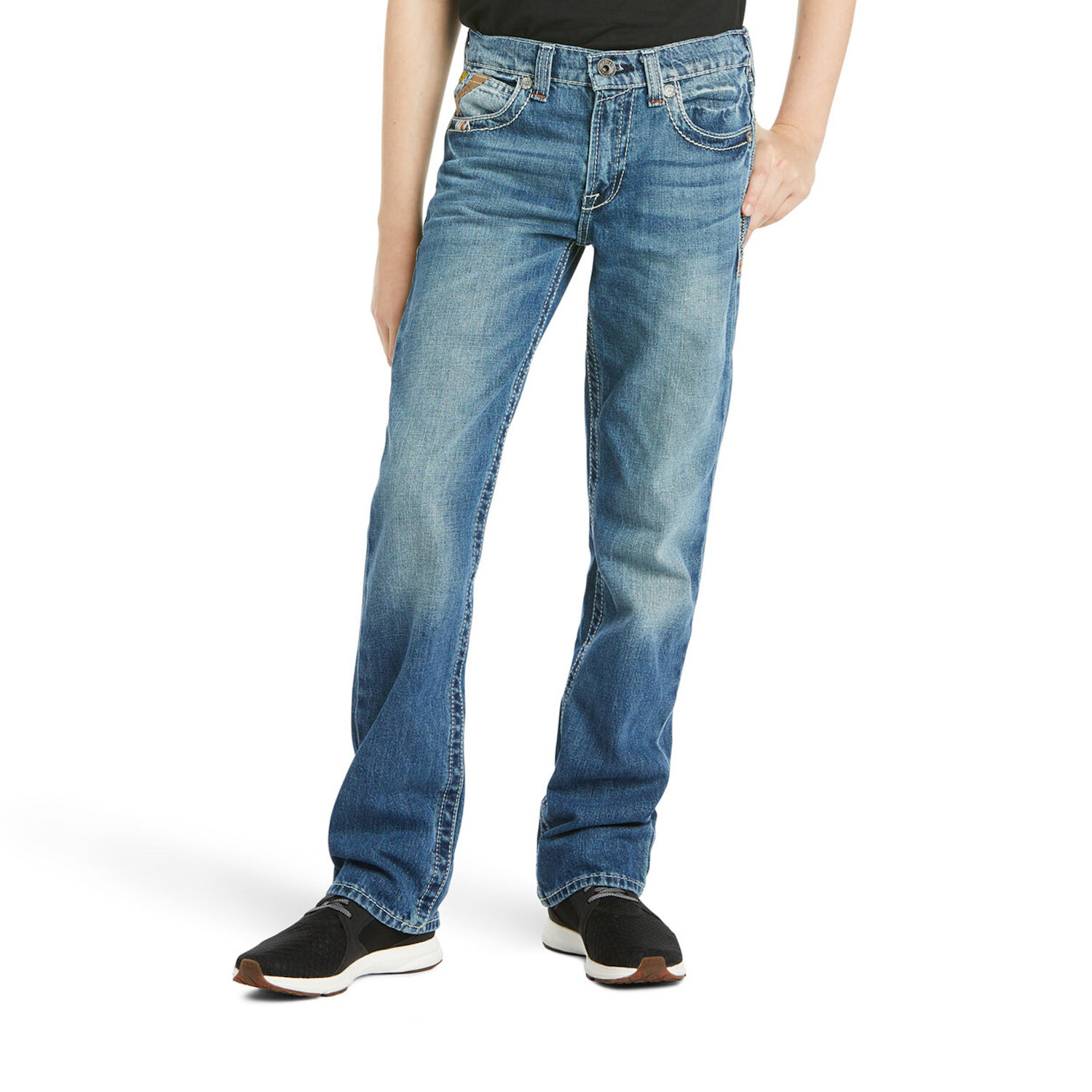 Ariat Boy's B5 Slim Charger Stackable Straight Leg Jean in Dakota