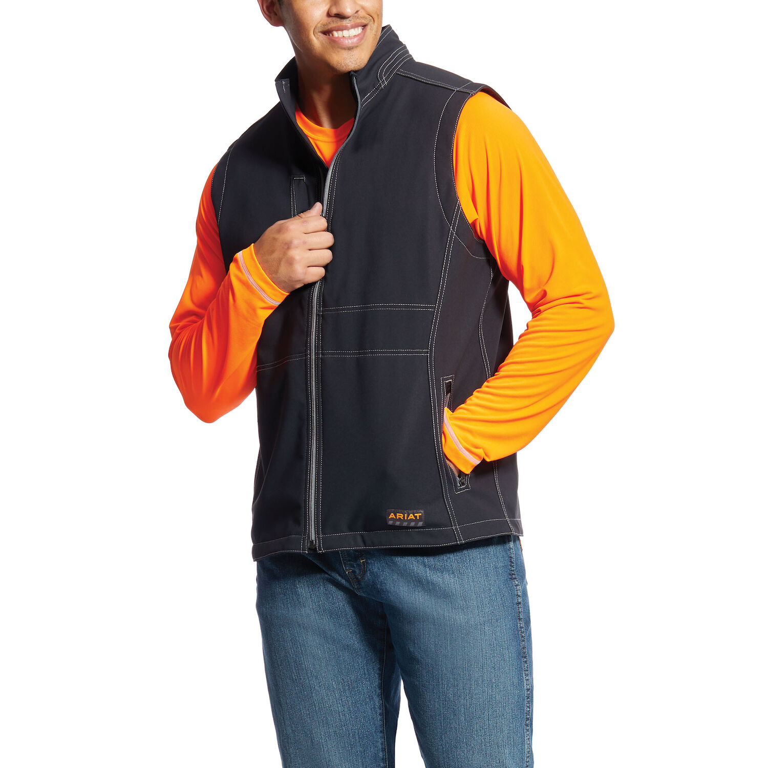 Ariat Men's Rebar Stretch Canvas Softshell Vest