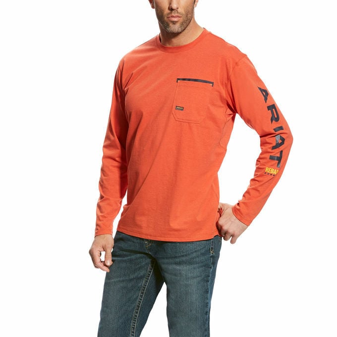 Ariat Men's Rebar Workman Logo Long Sleeve T-Shirt