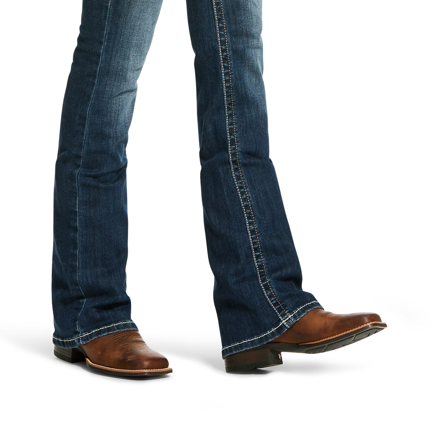 R.E.A.L. Mid Rise Stretch Entwined Festival Boot Cut Jean