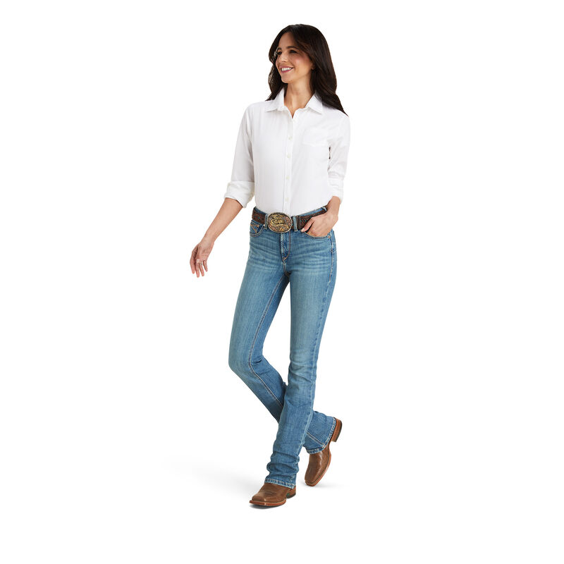 Women's R.E.A.L. High Rise Charlee Boot Cut Jean in Delaware